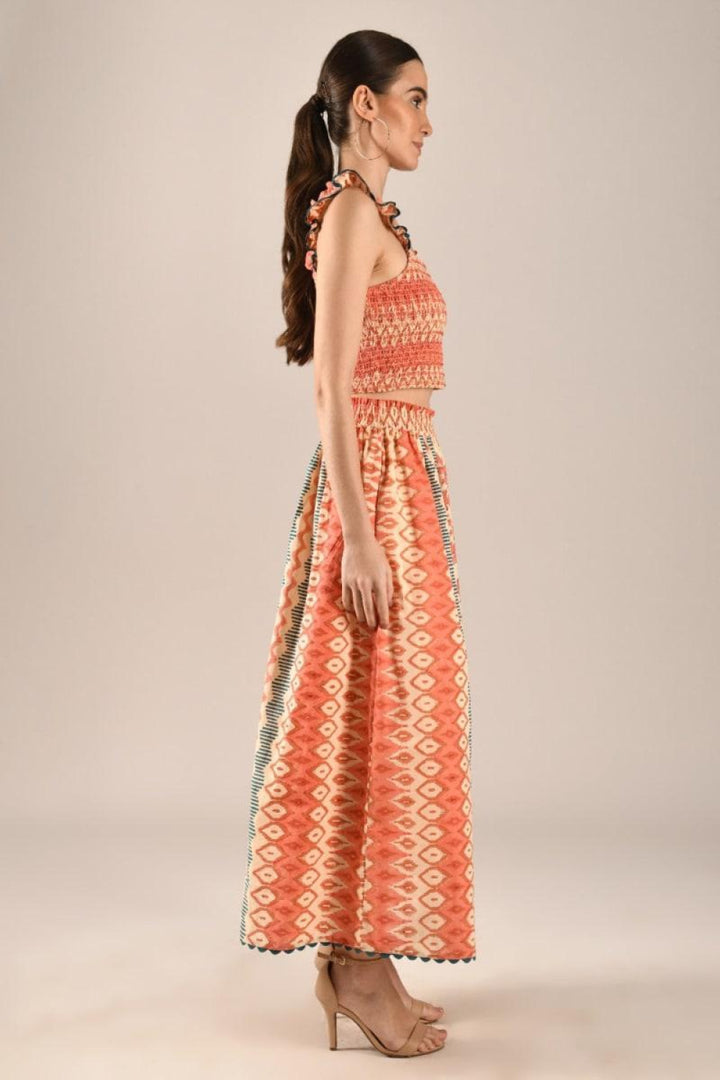 Maira Maxi Skirt - Coral - Skirt