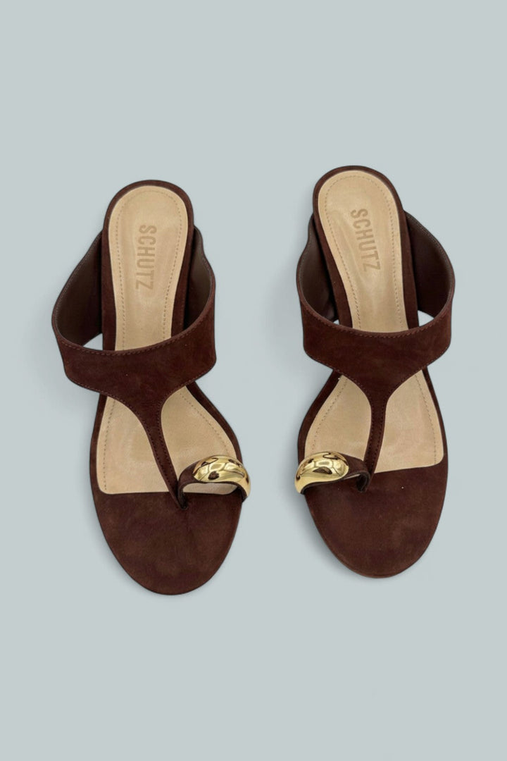 Maisie Sandals - Chestnut Brown - 8 - Sandals