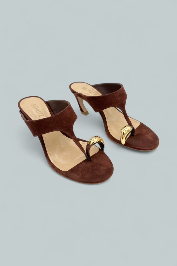 Maisie Sandals - Chestnut Brown - 8 - Sandals