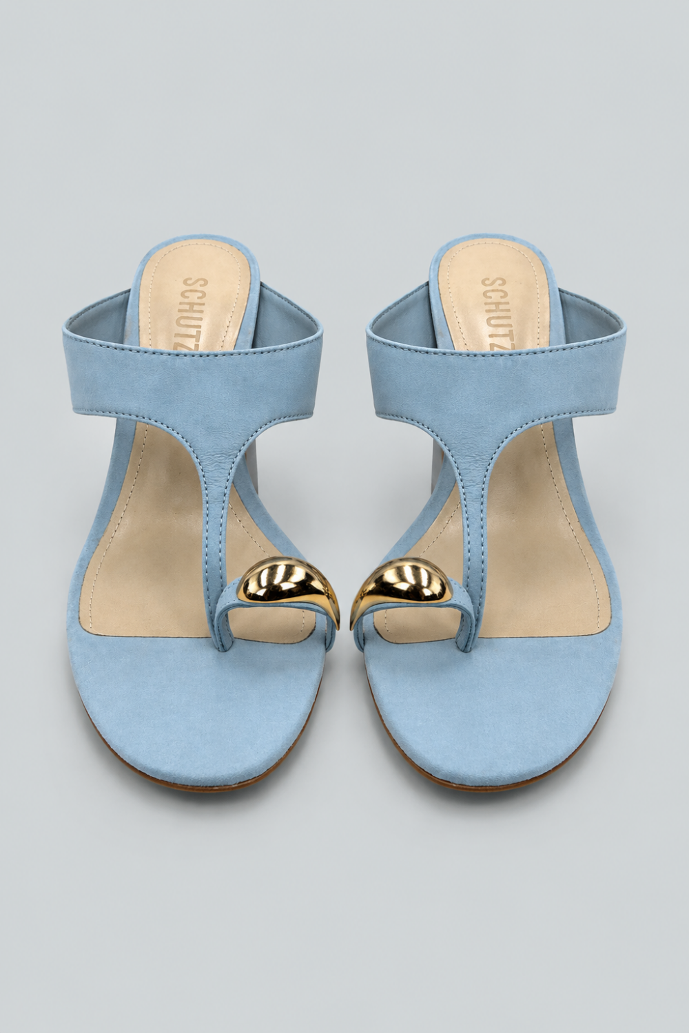 Maisie Suede High Heel Sandals - Light Azure - 6 - Sandal