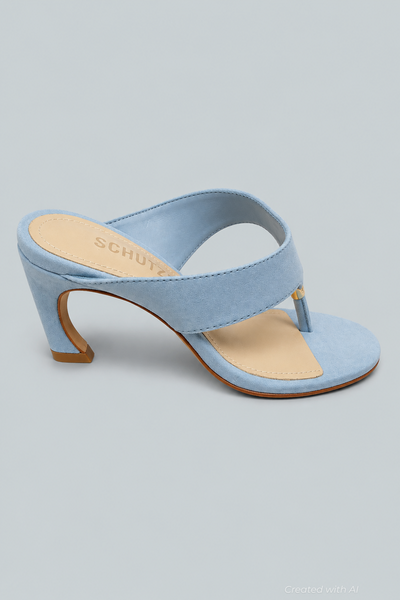 Maisie Suede High Heel Sandals - Light Azure - 6 - Sandal
