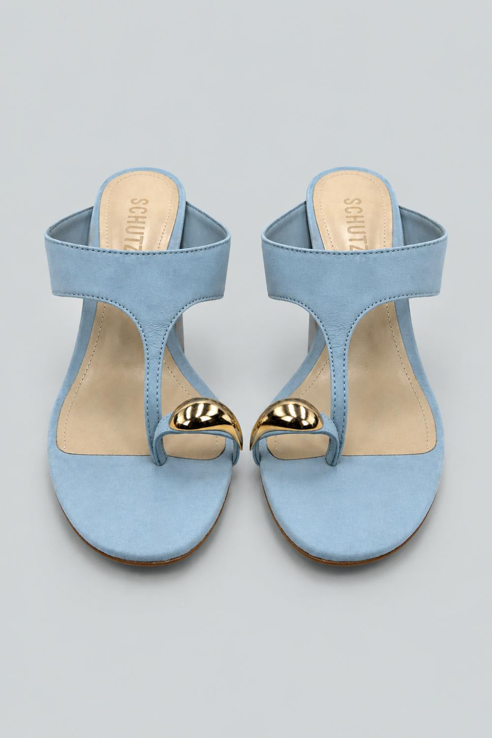 Maisie Suede High Heel Sandals - Light Azure - 6 - Sandal
