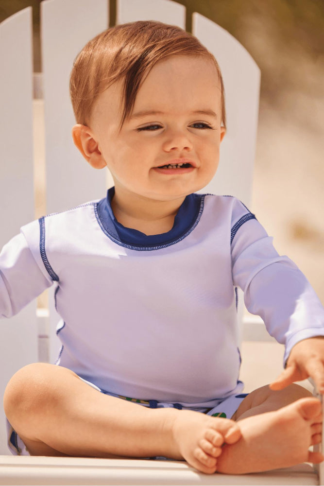 Make the Sea Plastic Free Rashguard - Powder Blue - Rash Guard