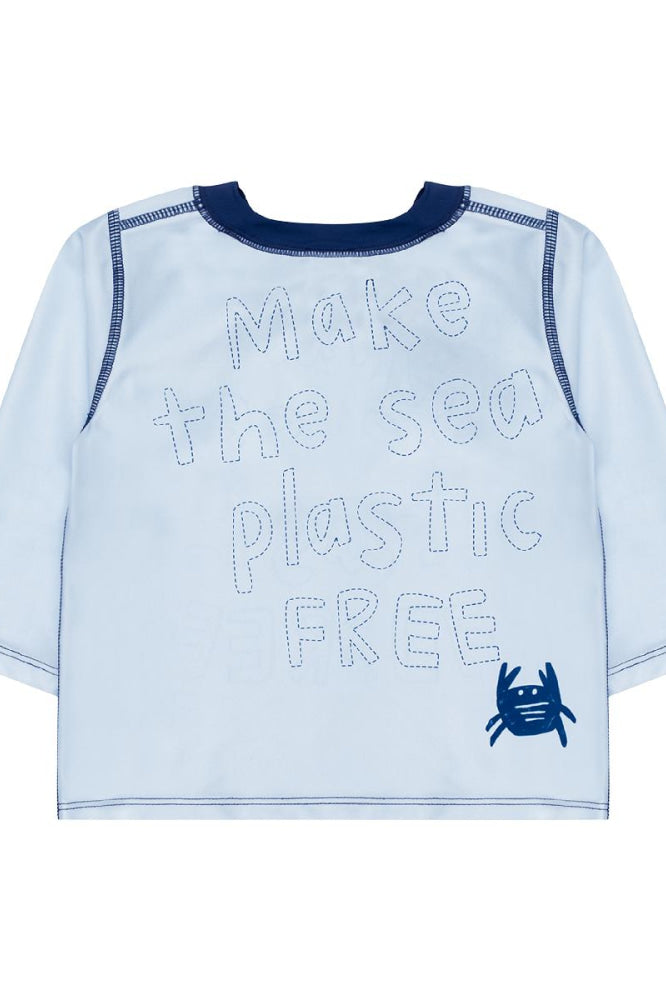 Make the Sea Plastic Free Rashguard - Powder Blue - Rash Guard