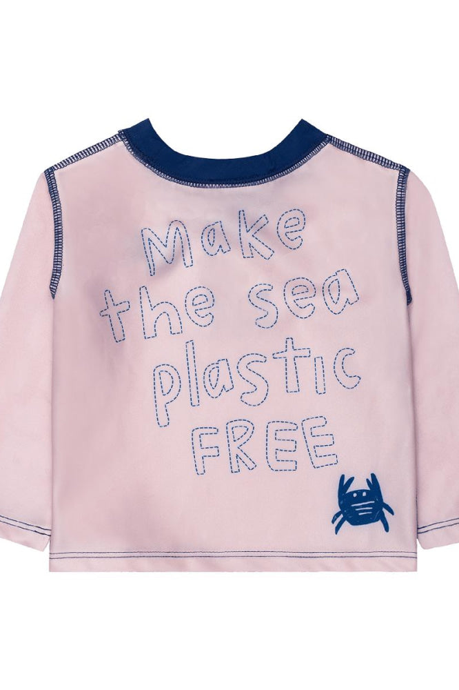 Make The Sea Plastic Free Rose Pink Rashguard - Rose Pink - Rash Guard