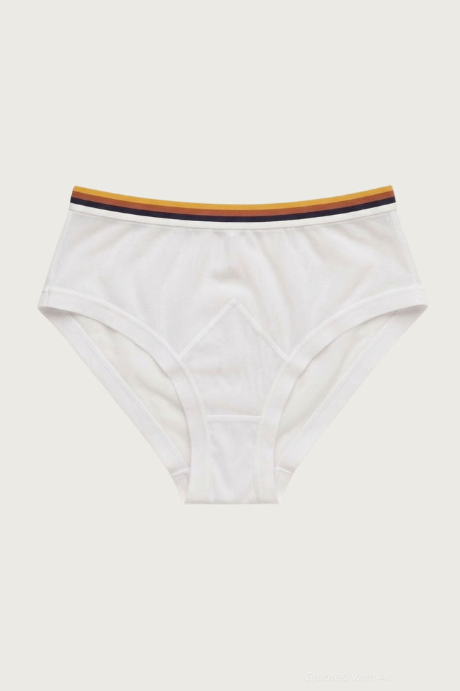 Make Yourself Home Highwaist Briefs - Ivory - FINAL SALE - XS - Underwear