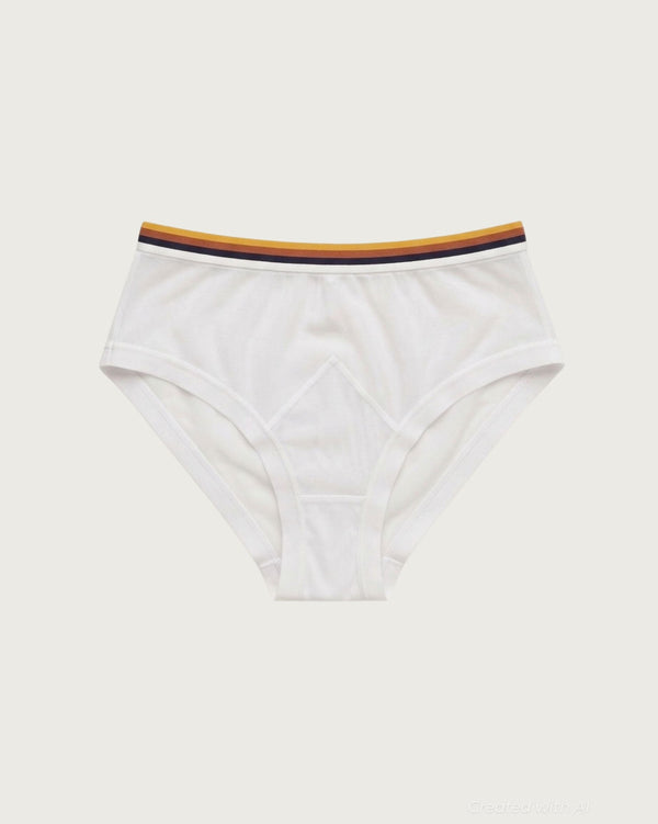 Make Yourself Home Highwaist Briefs - Ivory - FINAL SALE - XS - Underwear