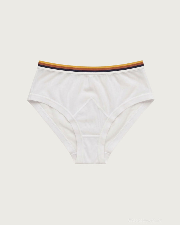 Make Yourself Home Highwaist Briefs - Ivory - FINAL SALE - XS - Underwear