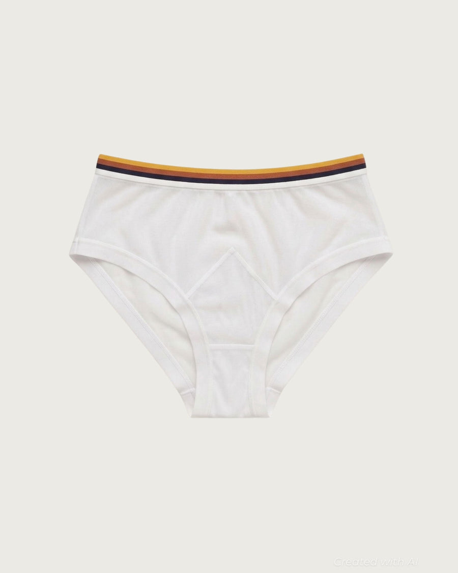 Make Yourself Home Highwaist Briefs - Ivory - FINAL SALE - XS - Underwear
