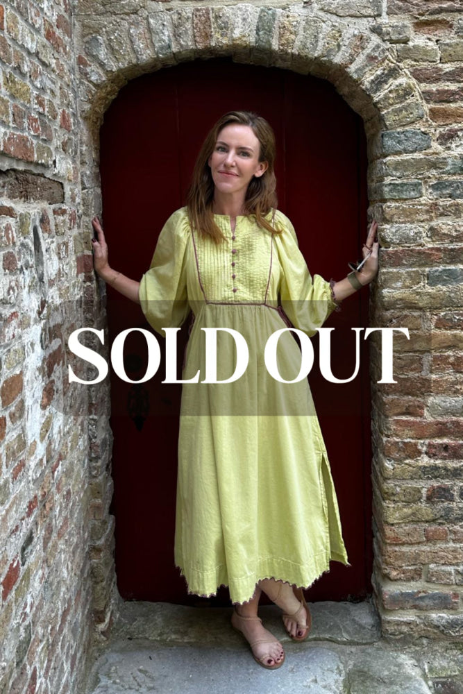 Mallie Dress in Chartreuse - Dresses