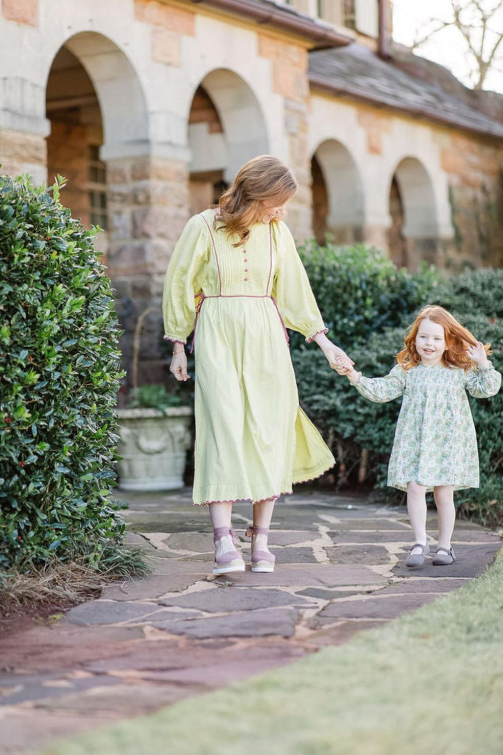 Mallie Dress in Chartreuse - Dresses