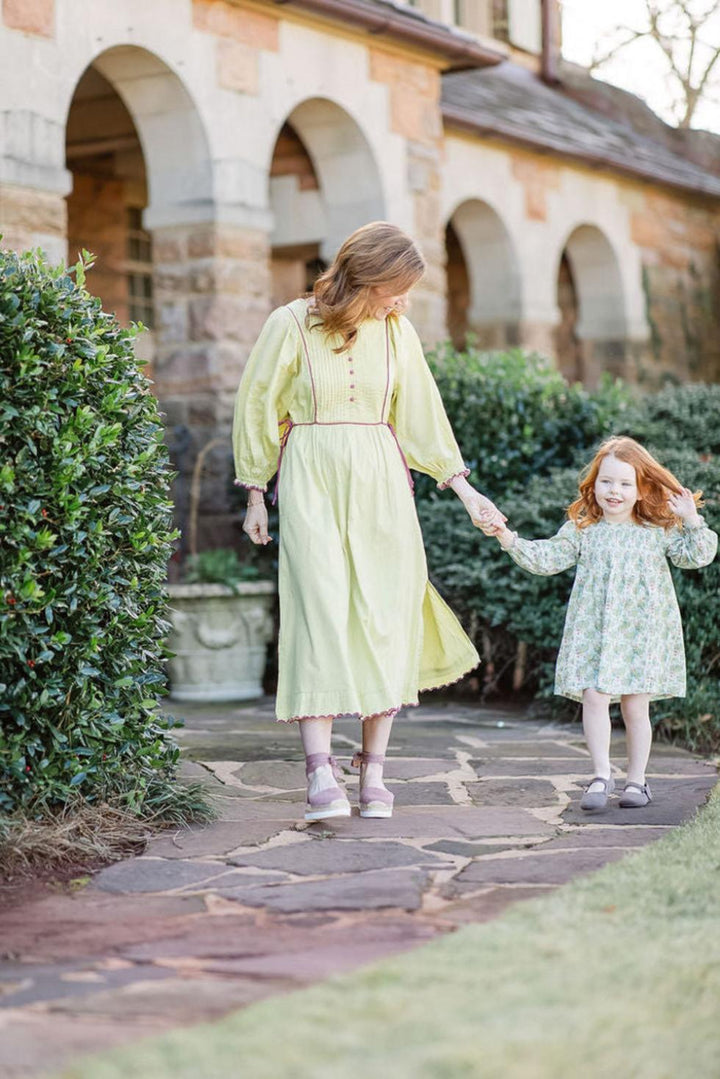 Mallie Dress in Chartreuse - Dresses