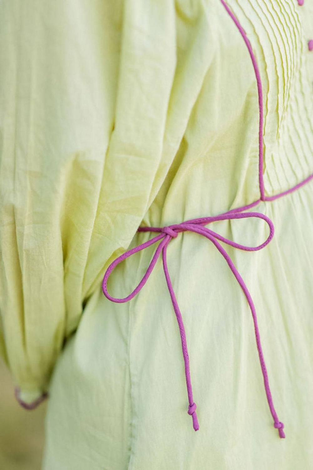 Mallie Dress in Chartreuse - Dresses