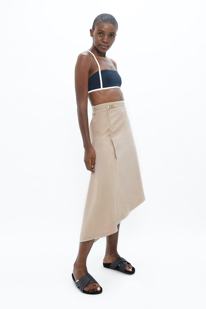 Mallorca Midi Skirt - Sand Beige Skirts 1 People 