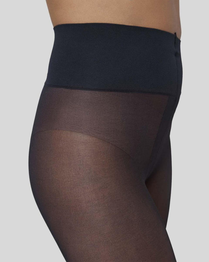 Malva Ladder Resistant Tights - Black - Tights