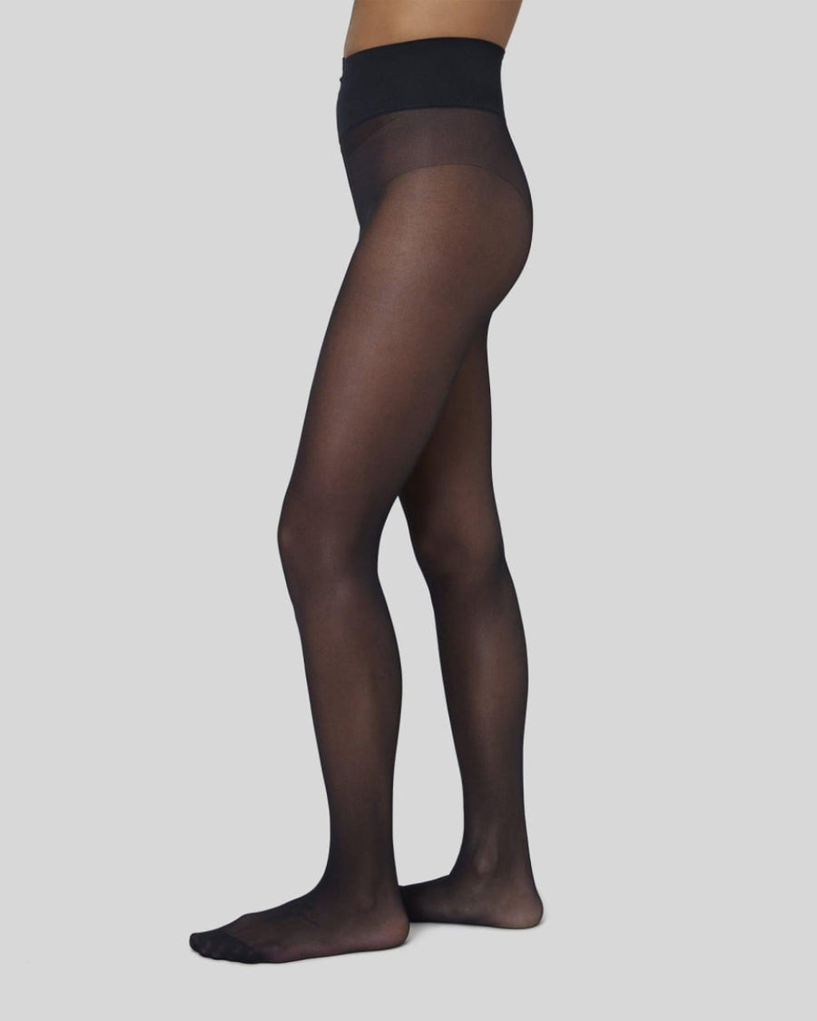 Malva Ladder Resistant Tights - Black - Tights