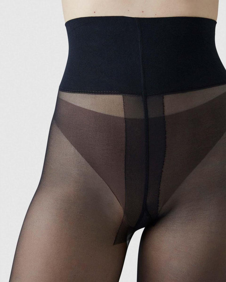 Malva Ladder Resistant Tights - Black - Tights