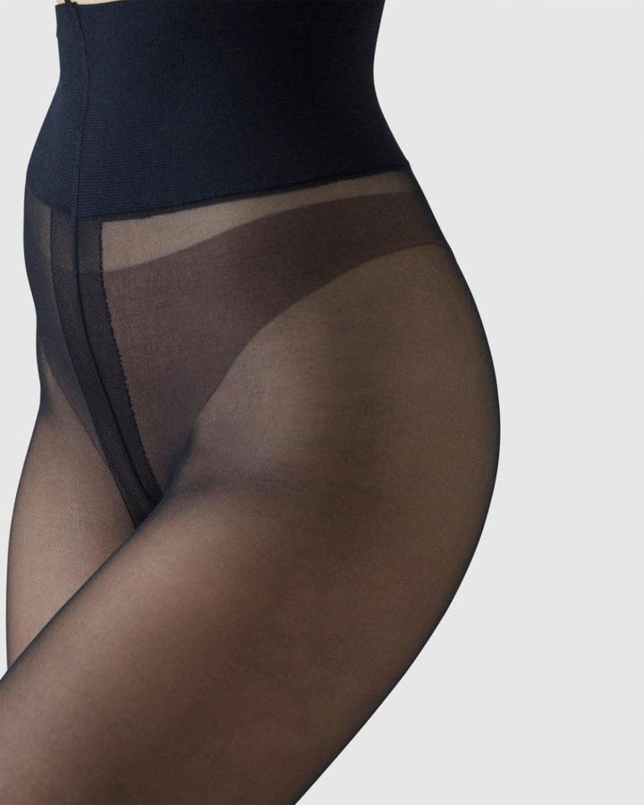 Malva Ladder Resistant Tights - Black - Tights