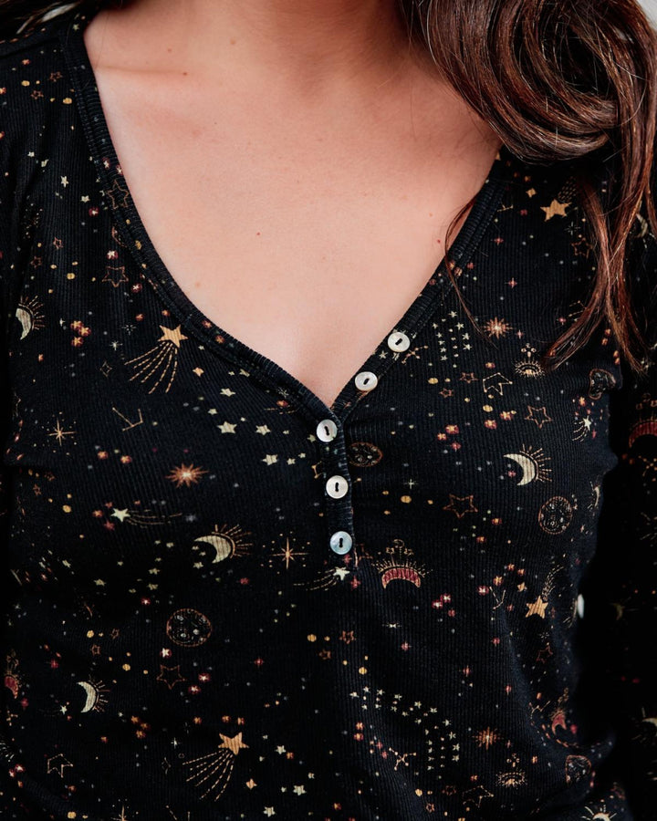 Mama Henley Top - Celestial - Pajamas