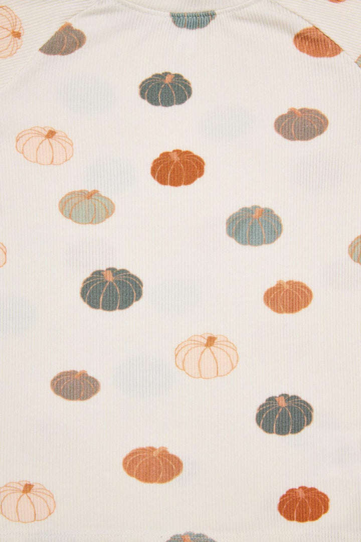 Mama Henley Top - Pumpkins - Pajamas