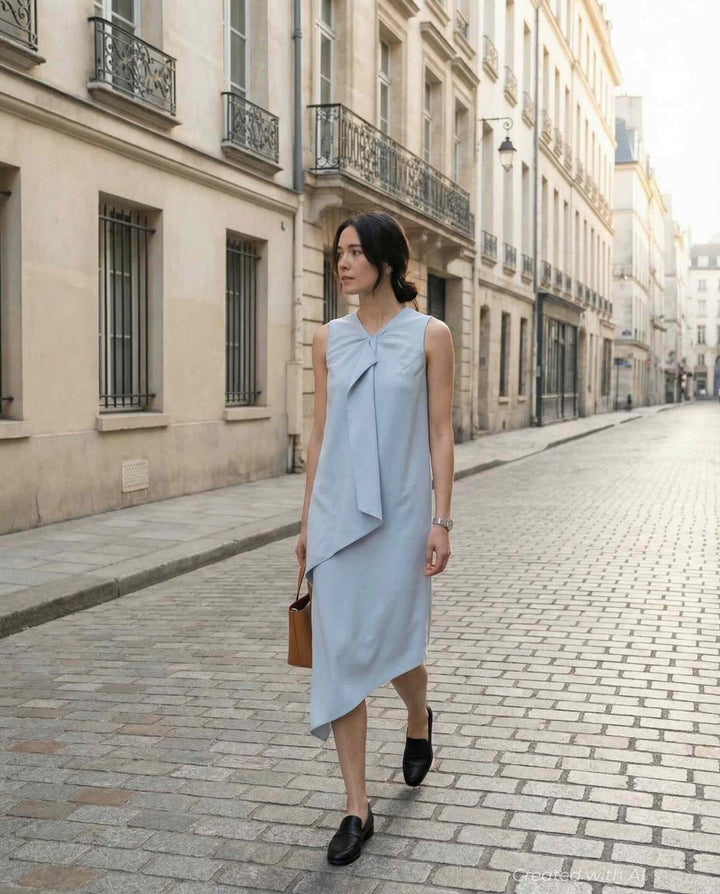 Manali Tunic - Powder Blue - Dresses