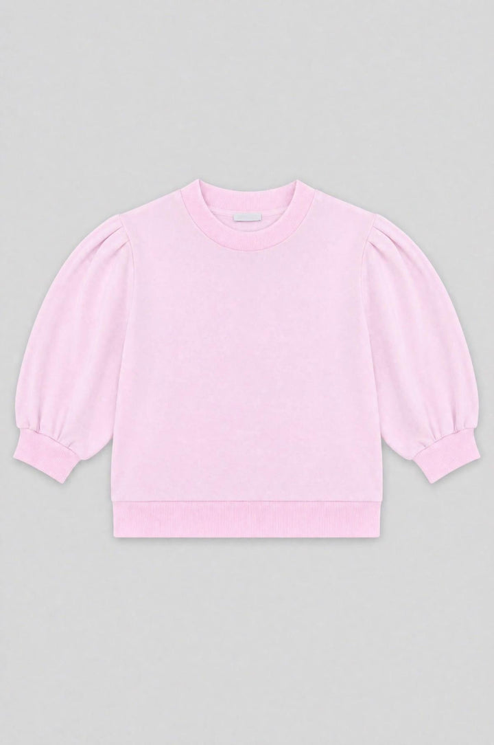 Mandi Cropped Sweatshirt - Pink - Crewneck Sweatshirt