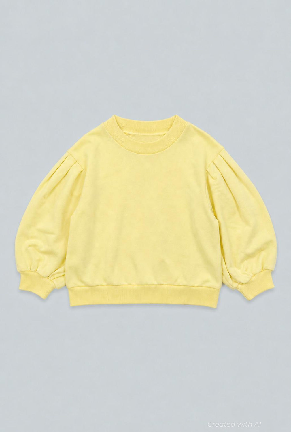 Mandi Cropped Sweatshirt - Yellow - Sweatshirt
