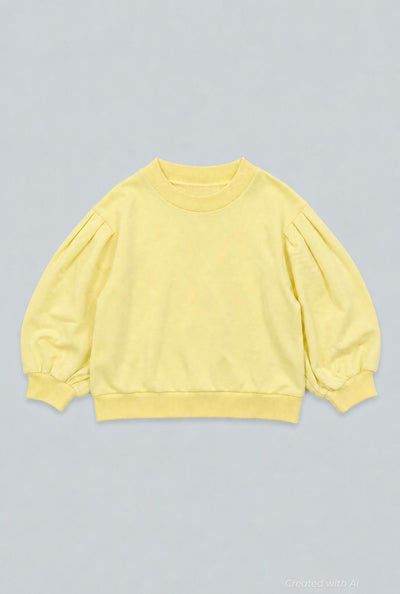 Mandi Cropped Sweatshirt - Yellow - Sweatshirt