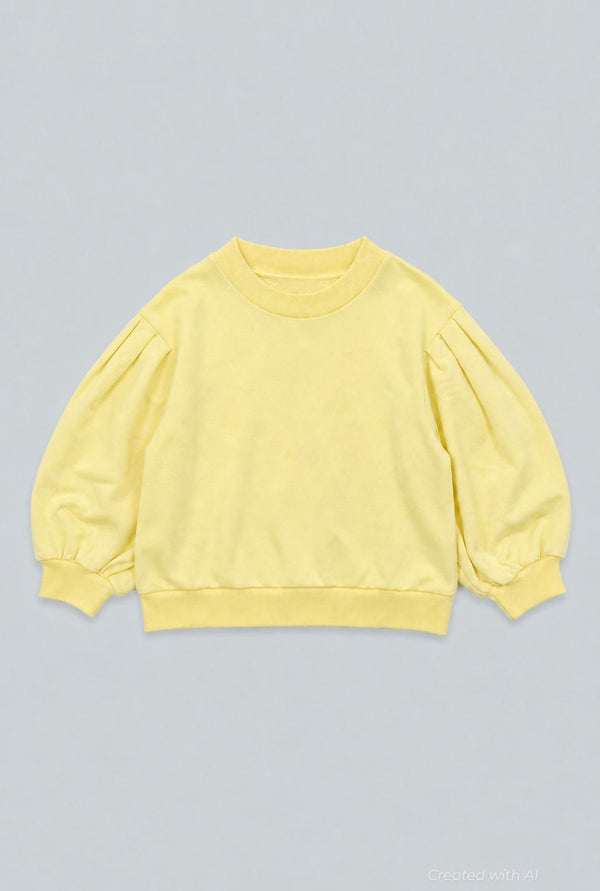 Mandi Cropped Sweatshirt - Yellow - Sweatshirt