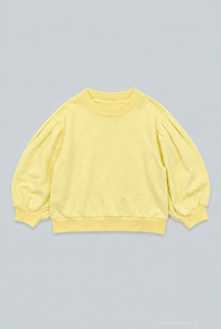 Mandi Cropped Sweatshirt - Yellow - Sweatshirt