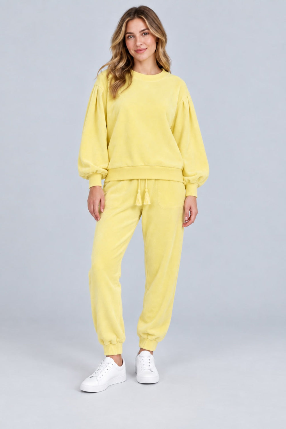 Mandi Cropped Sweatshirt - Yellow - Sweatshirt