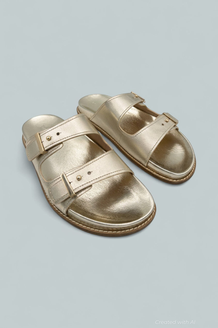 Marisol Footbed Sandals - Soft Gold - 10 - Sandals