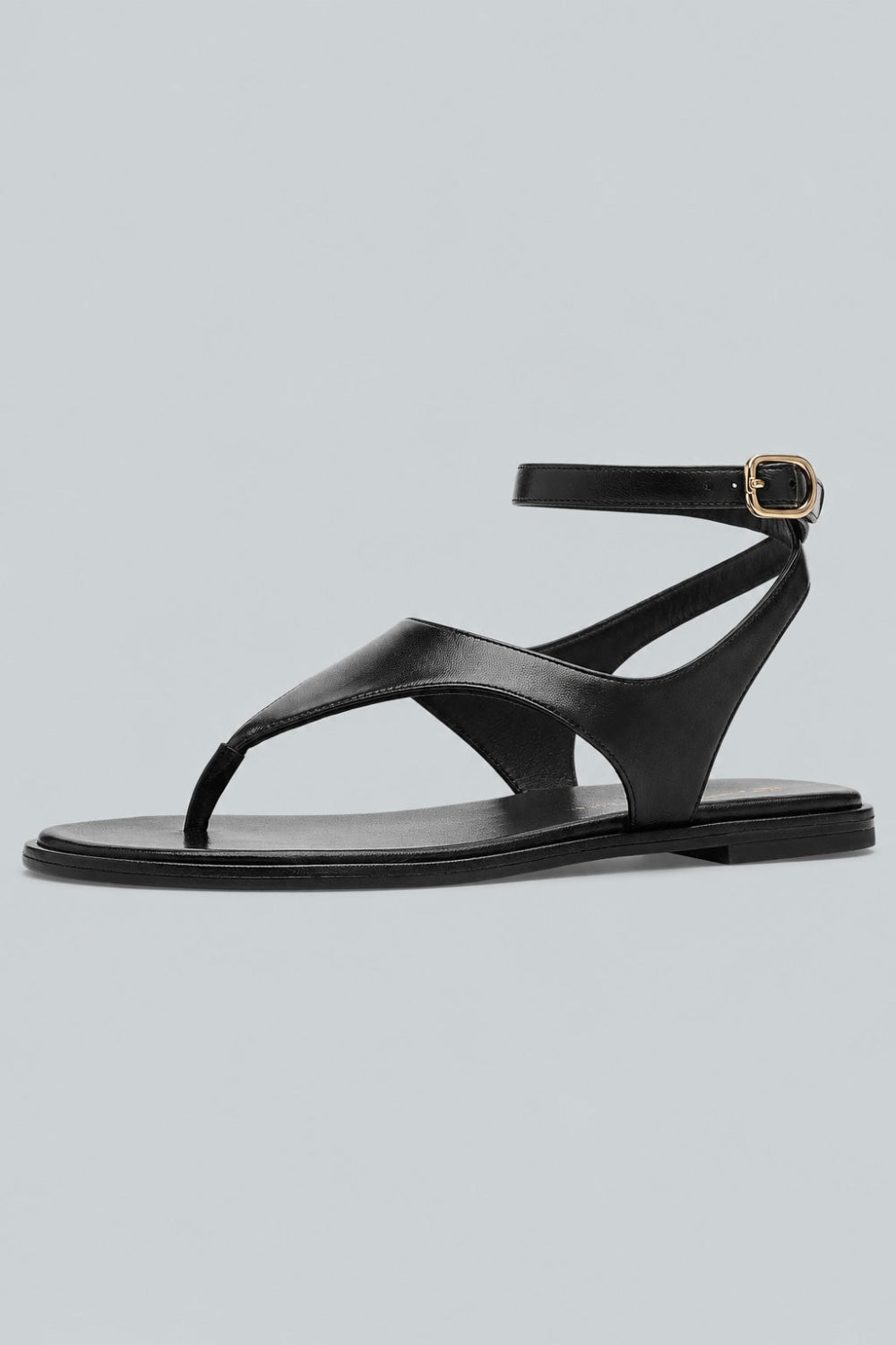 Marley Leather Sandals - Black - 7 - Loafers