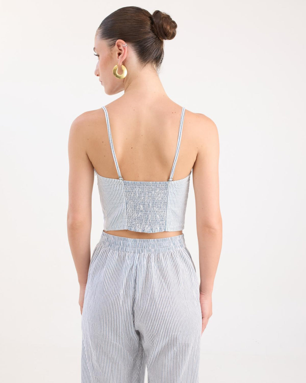 Marlin Bustier - Blue Stripe - Crop Top
