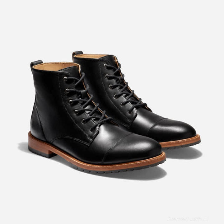Martin All-Weather Cap Toe - Black - Boots