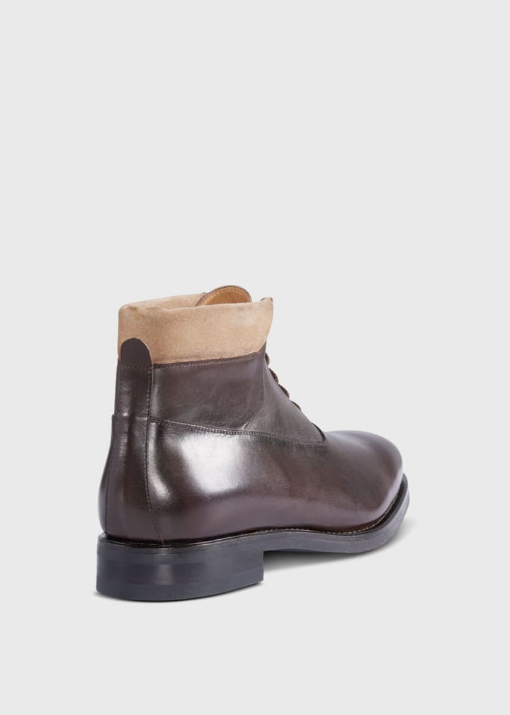 Matteo Lace Up Boot - Dark Brown - Boots