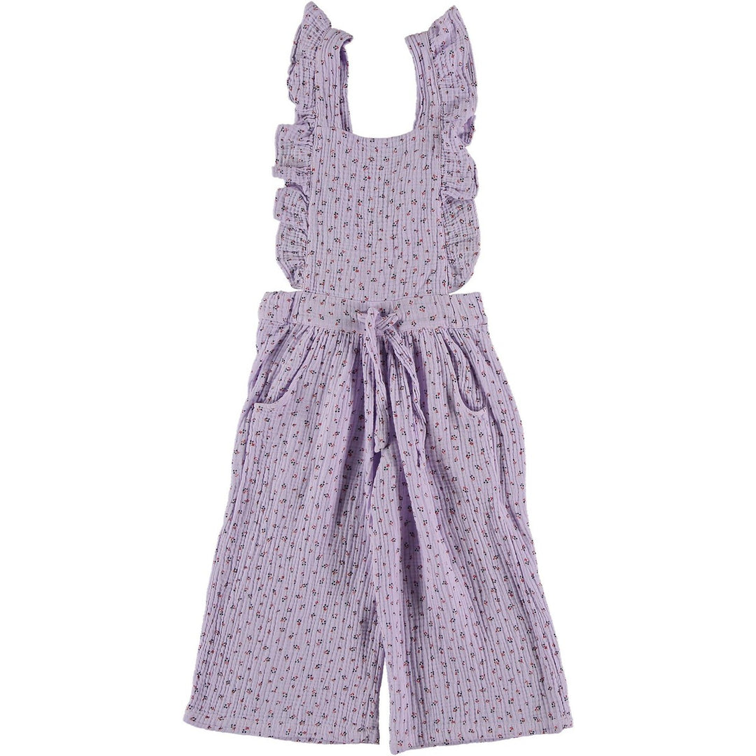 Kids Organic Cotton Liberty Jumpsuit - Mauve One Pieces My Little Cozmo 