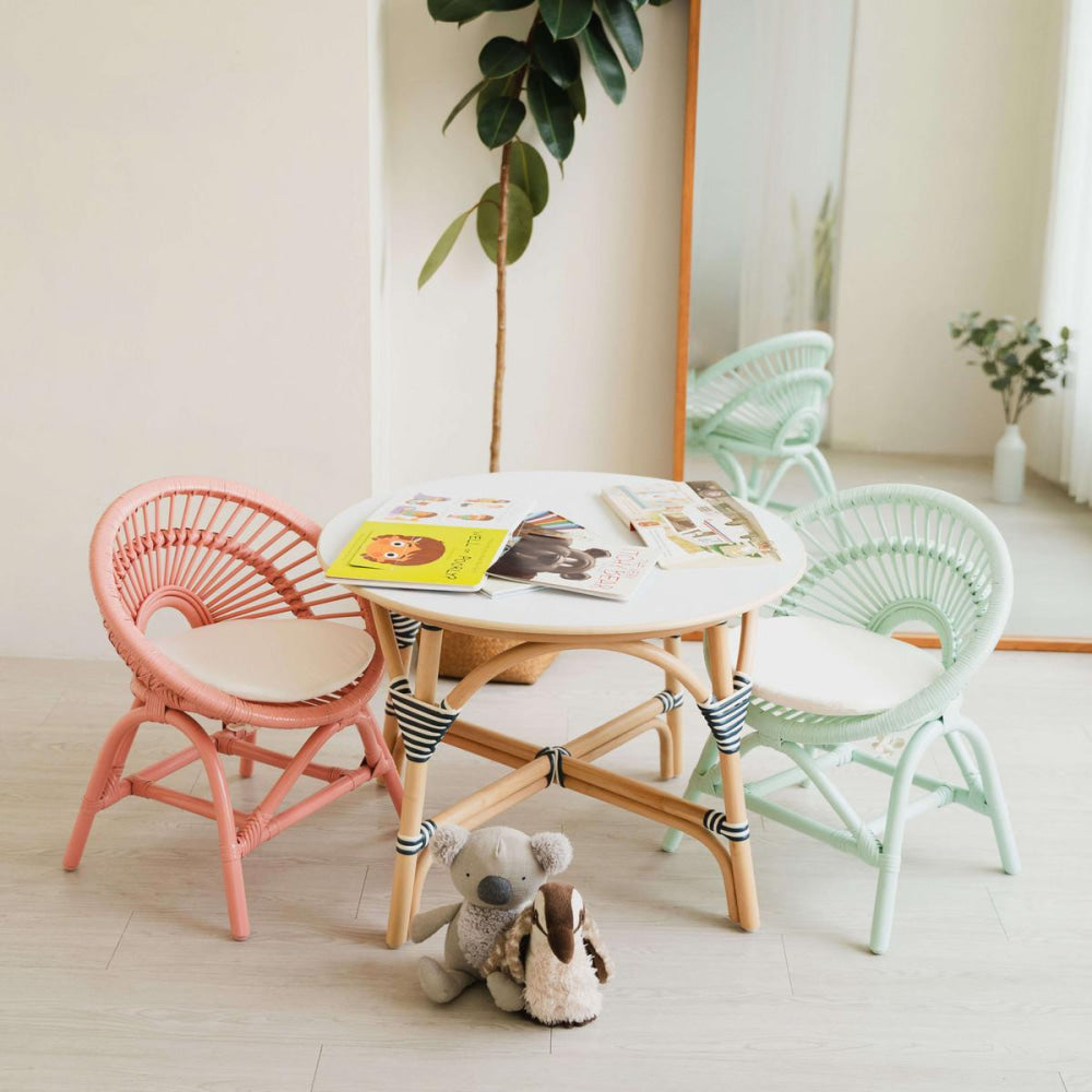 Maya Kids Chair - Peach Pink - FINAL SALE - ONE SIZE - Chair