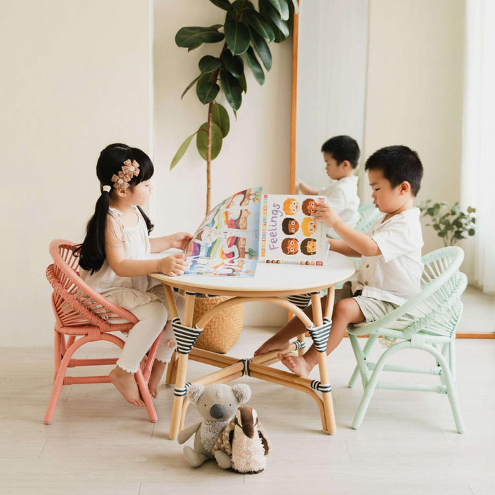 Maya Kids Chair - Peach Pink - FINAL SALE - ONE SIZE - Chair