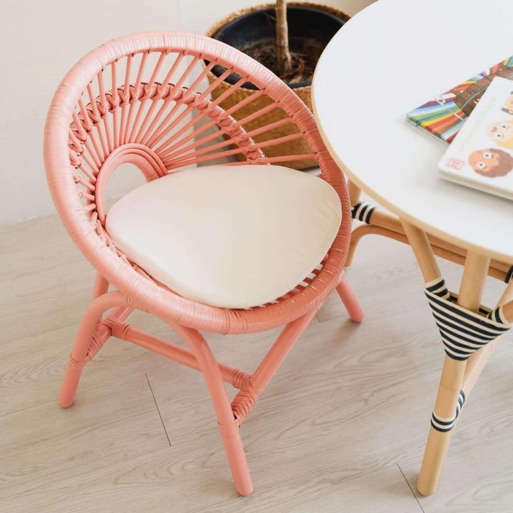 Maya Kids Chair - Peach Pink - FINAL SALE - ONE SIZE - Chair