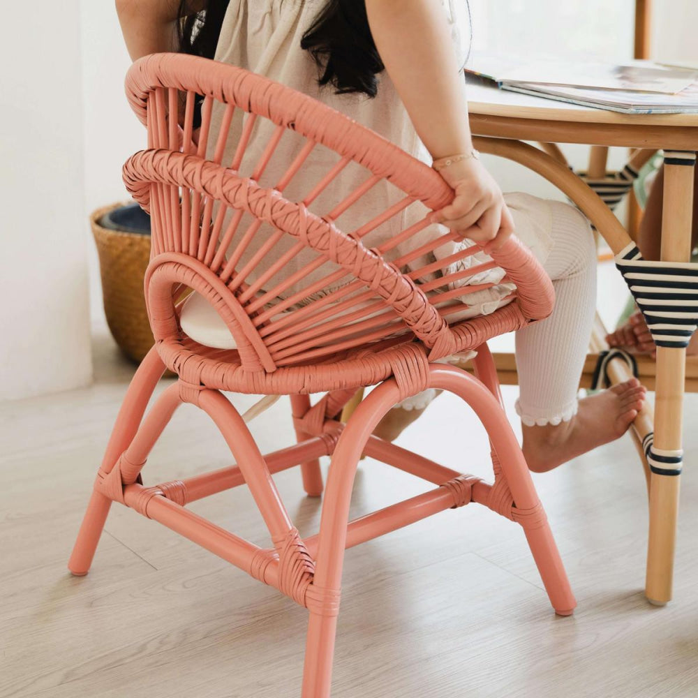 Maya Kids Chair - Peach Pink - FINAL SALE - ONE SIZE - Chair