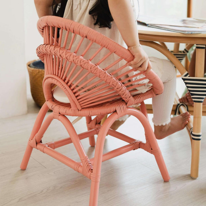 Maya Kids Chair - Peach Pink - FINAL SALE - ONE SIZE - Chair