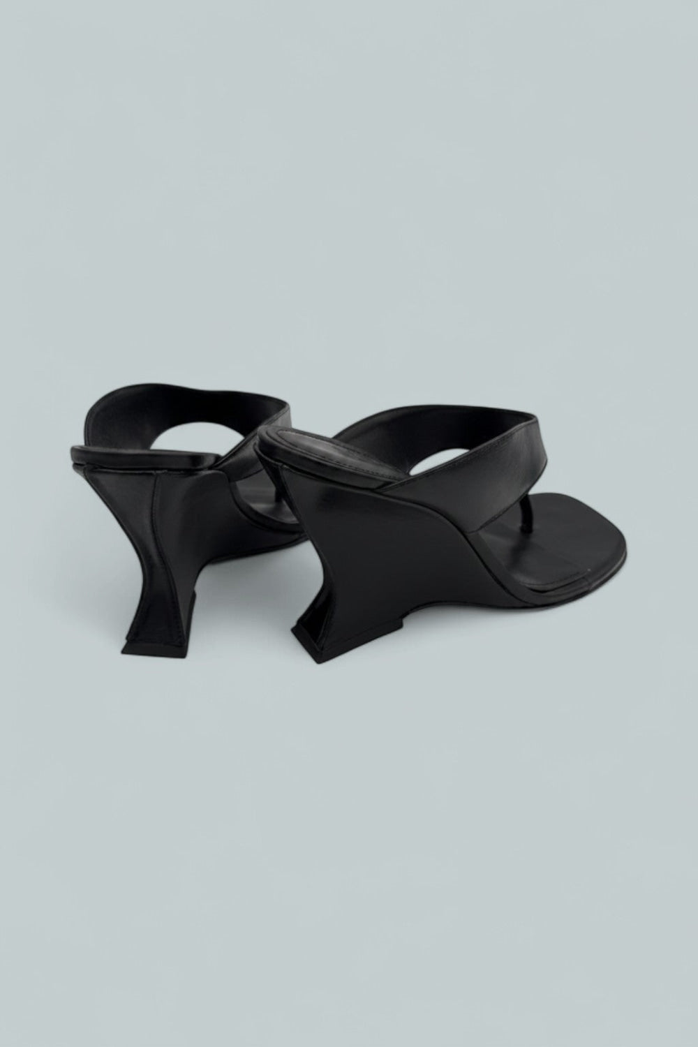 Maya Leather Sandals - Black Leather - 8.5 - Sandals