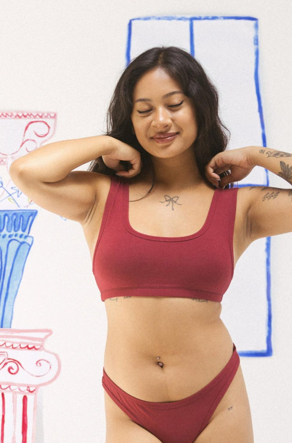 Mayes Bra - Wine - Bra