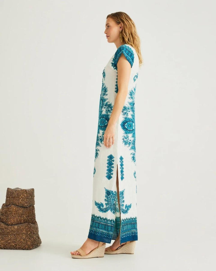 Medallion Dress - Blue - Dresses