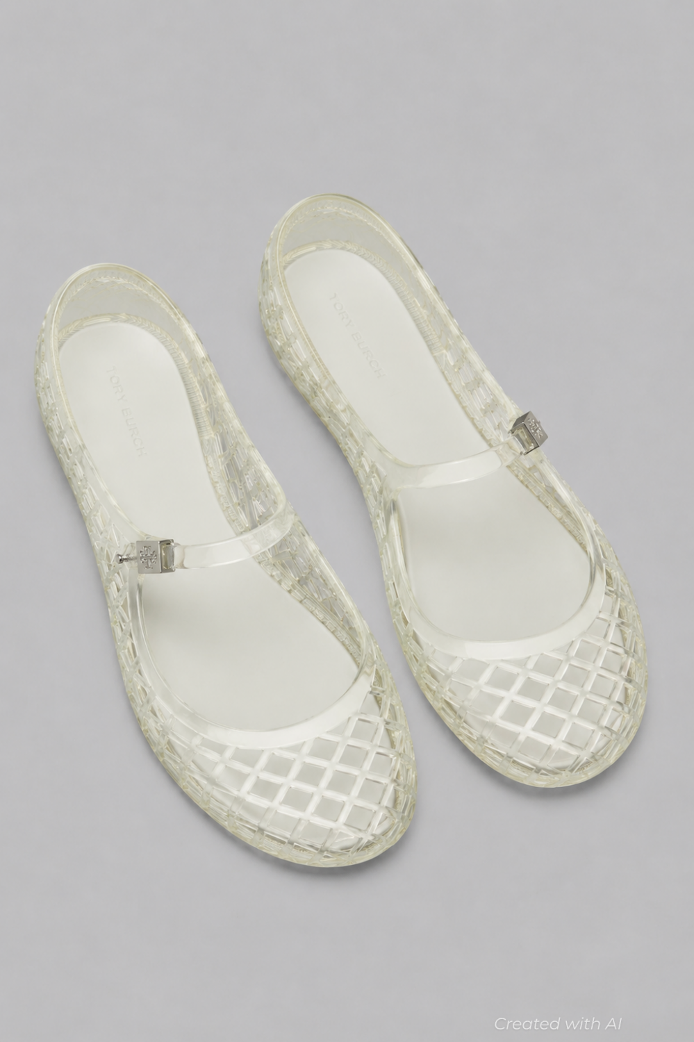 Mellow Mary Jane Jelly - Clear/Silver - US 7 (UK 5) - Mary Jane
