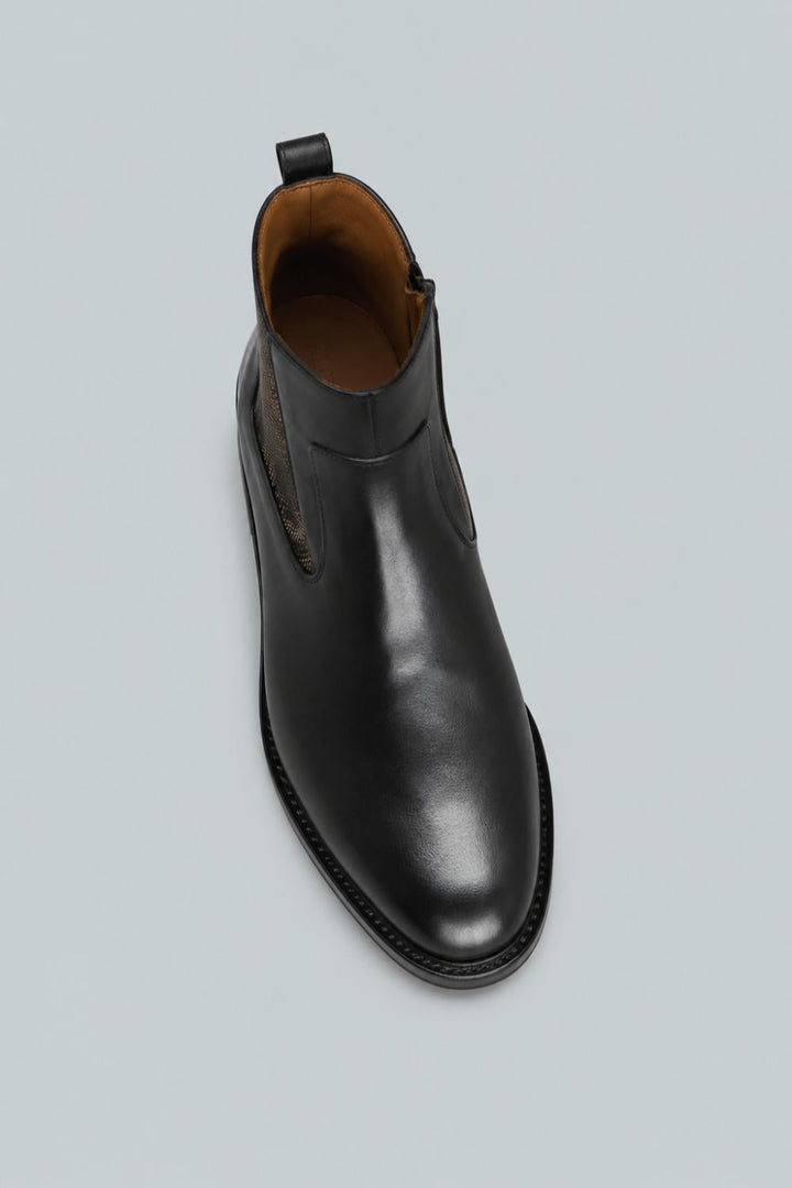 Men’s Allen Edmonds Tompkins Zip-Up Boots - Black Leather - 8.5 D - Boots