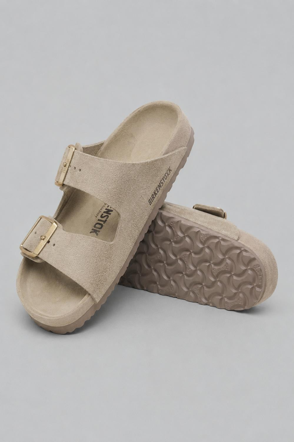 Men’s Arizona Slide Sandals Exclusive - Beige - 9 9.5US / 42EU - Sandal