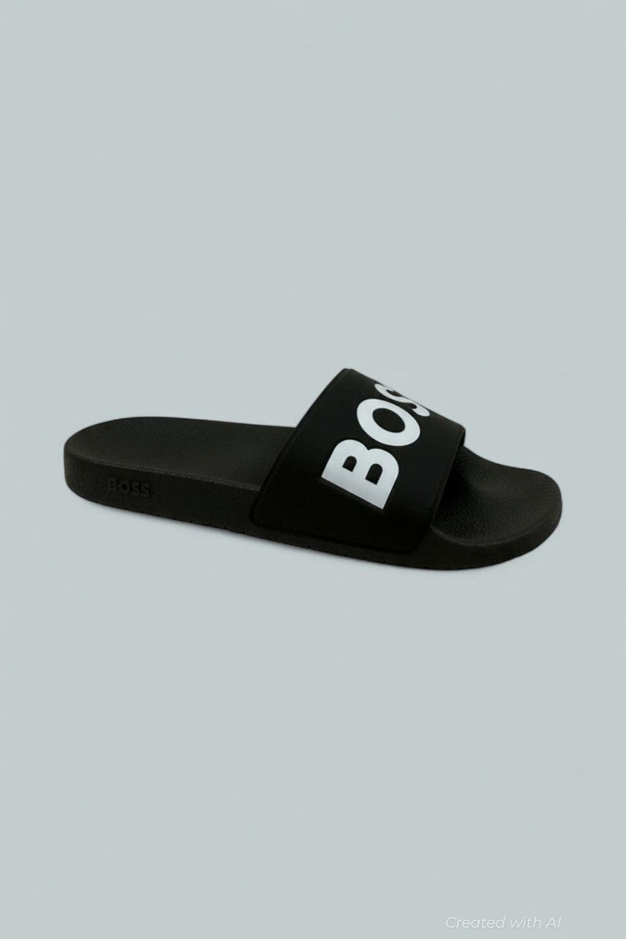 Men’s Aryeh Black Slide Sandals - Black - 13 - Sandals