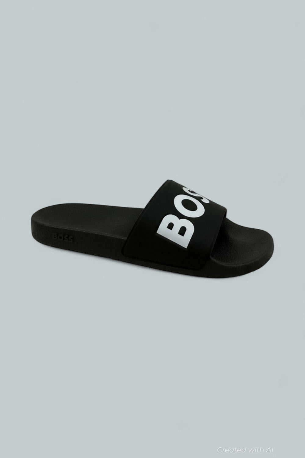 Men’s Aryeh Black Slide Sandals - Black - 13 - Sandals